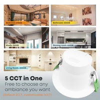 Australia Estándar 8W/10W IP44 CE SAA Certificado de Techo Empotrado LED Downlight Regulable Oficina hogar lámpara de aluminio antideslumbrante