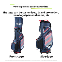 Sac de golf à roulettes personnalisé avec logo, 14 compartiments, imperméable, durable, avec sangle de sac à dos, sac de transport portable pour hommes