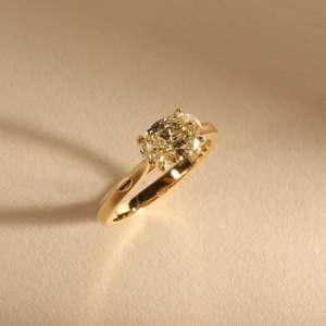 Bague de fiançailles en diamant de laboratoire taille brillant ovale pour femme, or jaune, or blanc, or rose 9K 10K 14K 18K, bijoux de mariée de luxe - Product Image 4