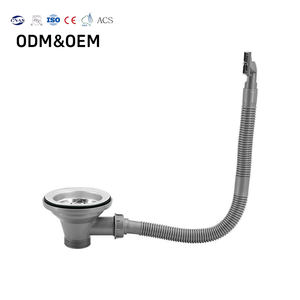 Tapones de desagüe populares de alta calidad, reemplazo de tapones de fregadero, tubo de desagüe de fregadero de cocina, tubo de desbordamiento de plástico de 1-1/2 pulgadas - Product Image 1