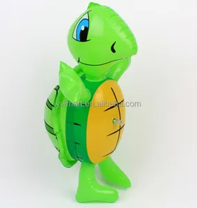 Wholesale customization factory eco friendly PVC inflatable cute stand sea turtle for kids and decoration