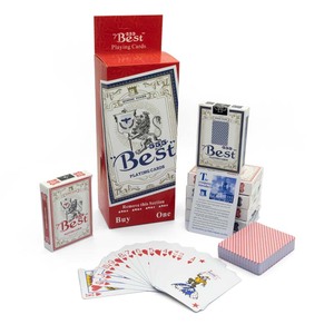 Naipes de papel de núcleo azul de alta calidad de 63*88mm compatibles con la personalización de naipes rojos y azules para entretenimiento - Product Image 6