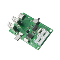 Modul PCB Hub USB3.0 Tipe C HYTEPRO H923 dengan PD Aktif, Konektor Multi Port untuk Papan Sirkuit Perangkat Elektronik