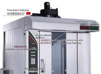 Nouveau four rotatif commercial à 64 plateaux, équipement de boulangerie industriel, alimentation diesel/gaz/électrique, haute productivité pour le pain