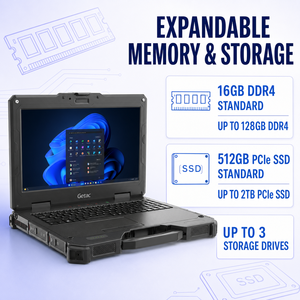 Actualización Getac X600 para el Portátil Robusto X500 I5 Totalmente Industrial de 15.6 Pulgadas 1080x1920 SSD+HDD 11 Pro con Protección Totalmente Robusta Certificada T - Product Image 6