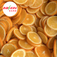 Agri-king Irisan Jeruk Beku IQF Grosir Massal Bersertifikat ISO HACCP Buah Beku untuk Minuman, Kue, dan Pasokan Katering