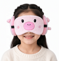 Oreiller de sieste fonctionnel 2-en-1 portable et pliable OEM avec masque pour les yeux, pour le cou, idéal pour les voyages en voiture, avion, maison et bureau
