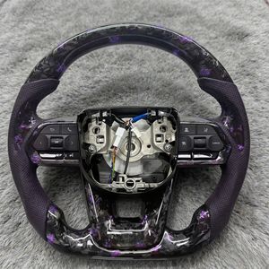 Volante de Fibra de Carbono Forjado Compatible con <span class=keywords><strong>Toyota</strong></span> Hilux, Fortuner, Camry, Land Cruiser, <span class=keywords><strong>Corolla</strong></span>, Hiace, Mark X, Prado, Yaris, Rav4GR - Product Image 1