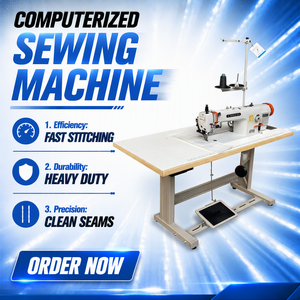 RN-0303D Industrial Programmable Motor Automatic <b>Sewing</b> <b>Machine</b> with Thick Material Synchronous Walking Foot Flat Bed - Product Image 1