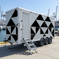 Toilettes Mobiles VIP Portables pour Camping, Caravane, Douche, Salle de Bain Extérieure, Conteneur Sanitaire, Remorque WC