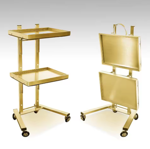 Beauty Hair Salon <b>Trolley</b> Spa Clinic Medical Stainless Steel Utility Instrument Tray Hairdresser Cart With Wheels - Product Image 6