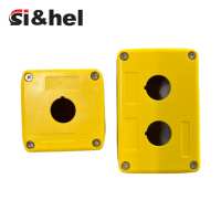 Botón Pulsador de Parada de Emergencia LED Impermeable IP65 de 22mm con 1/2/3/4/5 Orificios y Carcasa de ABS Electrónica