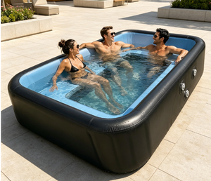 Piscina Inflable Premium de Alta Gama, Piscina Elevada con Tecnología Drop Stitch, Piscina Inflable para Familias, Jardín Trasero, Baño de Hielo, Terapia Acuática - Product Image 1
