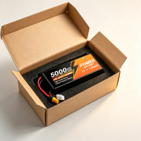 Batterie LiPo souple Newyenk 11.1V 5000mAh 70C avec connecteur Deans EC5, haute décharge, 800 cycles, polymère lithium pour voiture RC, camion, bateau, buggy