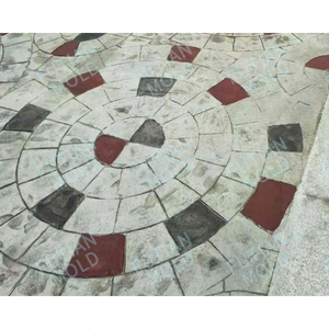 Fabricante de productos de moldes de cemento de hormigón Futian, venta al por mayor, nuevo diseño, alfombrillas de sello de hormigón de goma, alfombrillas de piedra para jardín - Product Image 4