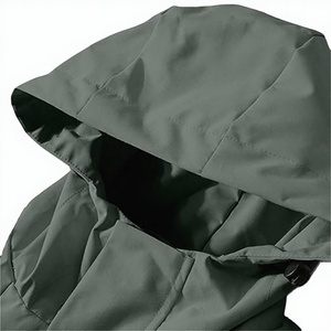 เสื้อแจ็คเก็ตผู้ชายแบบมีฮู้ด ซิปเต็มตัว ผ้าฟลีซ กันลม กันน้ำ ทรงหลวม สีพื้น  โลโก้แบบกำหนดเองได้  เหมาะสำหรับใส่เล่นกีฬาหรือใส่เป็นทางการ - Product Image 1