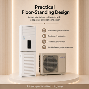 Climatiseur <span class=keywords><strong>SAMSUNG</strong></span> 18000 BTU 2 CV (2 chevaux) sur pied, type split, à fréquence fixe, pour hôtel, 1,5 tonne, économie d'énergie, en cuivre - Product Image 6