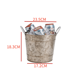 Outdoor Portable Iron Wine Cooler Lighted Oval Metal Design <strong>Large</strong> Capacity 5L <strong>Ice</strong> <strong>Bucket</strong> For Parties Garden Bars &amp; Party Drinks - Product Image 5