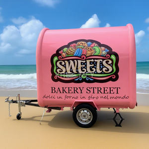 Carrito de Comida Móvil para Exteriores 2025, Totalmente Equipado, para Pizza, Barbacoa, Hot Dogs, Remolque de Catering - Product Image 1