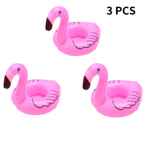15 Piezas de Juguetes Inflables de Agua con Forma de Animales, Portavasos Inflable de PVC con Forma de Flamenco Rosa Dorado, <span class=keywords><strong>Flotador</strong></span> <span class=keywords><strong>para</strong></span> Vasos de Piscina <span class=keywords><strong>para</strong></span> Fiestas de Verano y <span class=keywords><strong>Playa</strong></span> - Product Image 2