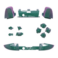 EXtremeRate rojo 12 en 1 botón de parachoques gatillo acción Dpad botón para Xbox One para Elite Series 2 piezas de accesorios de controlador