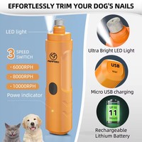 Geräuscharmer, vibrationsarmer OEM Automatischer Nagelknipser 10000 U/min Haustier-Nagelschleifer für Katzen und Hunde Automatischer Nagelknipser