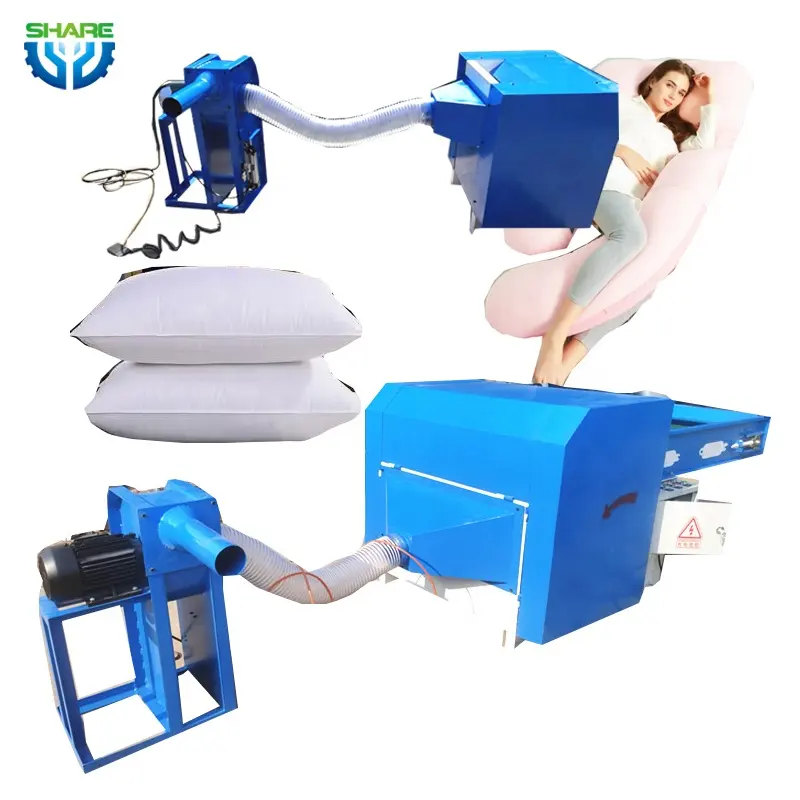 Tự động hóa sợi polyester mở gối điền Máy PP bông mở cho gối vật nuôi