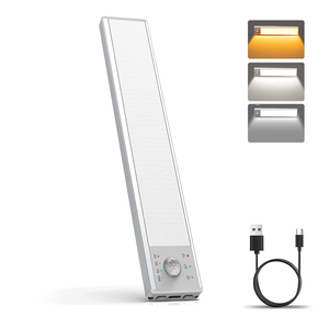 Minimalist Aluminum Cabinet LED <b>Light</b> 3000K Soft Warm White Downlight Surface Mounted Dimmable with Knob <b>Switch</b> <b>Light</b> Gray - Product Image 1