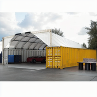 Abri de conteneur d'usine tente de conteneur de 20 pieds 40 pieds Tente de conteneur robuste en PVC en vente Tente de stockage de grande qualité en plein air