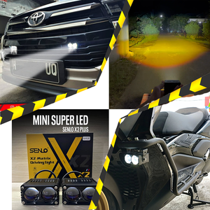 Luces SENLO para Automóvil, Foco de Doble Lente para Motocicleta, Luces Auxiliares Delanteras para Parrilla, Luces de Conducción, Luces Antiniebla, Aptas para Todoterreno, Camioneta, SUV - Product Image 6