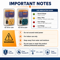 Régulateur de tension automatique (AVR) Puluos KE-V010-120/220V 0,5 KVA monophasé avec fonction de temporisation