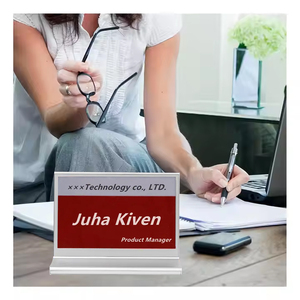 7.5-Inch Conference <b>Table</b> Sign E Ink Screen <b>Table</b> Sign Three-Color Display Bluetooth Wireless Sign Manufacturer E-Ink Name Tag - Product Image 1