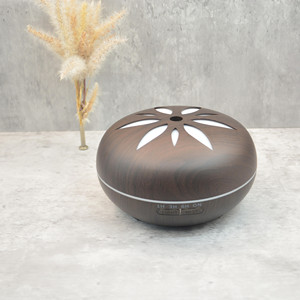 Petal Wood Pellet Ultrasonic Aroma Humidifier 550ML Smart <b>Timer</b> Silent Operation Fog Type Home & Hotel Use Water Shortage Power - Product Image 3
