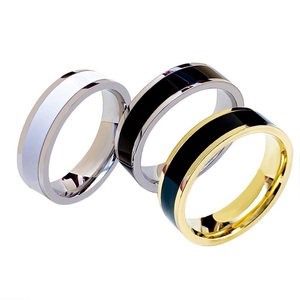 Anillos <span class=keywords><strong>de</strong></span> Acero <span class=keywords><strong>de</strong></span> Titanio Clásicos, Anillos <span class=keywords><strong>de</strong></span> Boda <span class=keywords><strong>de</strong></span> Alianza <span class=keywords><strong>para</strong></span> Mujeres <span class=keywords><strong>y</strong></span> Hombres, Anillos <span class=keywords><strong>de</strong></span> Color Negro <span class=keywords><strong>y</strong></span> Plateado, Joyería <span class=keywords><strong>para</strong></span> Parejas, Anillo <span class=keywords><strong>de</strong></span> Promesa - Product Image 5