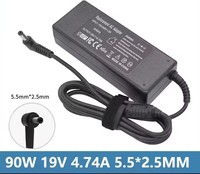 Pengisi Daya Notebook Berkualitas Tinggi 90W untuk Lenovo ThinkPad IdeaPad DC 5.5*2.5mm Adaptor Daya Colokan UK