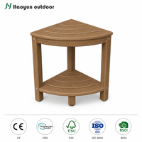 Tabouret et banc de douche pliables et empilables en HDPE imperméable avec étagère de rangement et repose-pieds pour usage extérieur