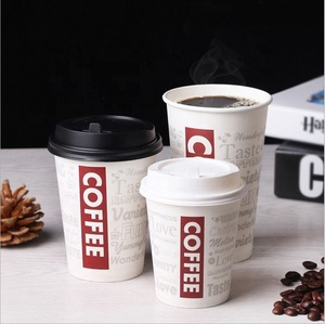 Huianhui — tasse de café en papier bon marché, biodégradable, gobelet à emporter chaud, jetable, 8 oz - Product Image 4