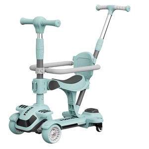 Scooter-<span class=keywords><strong>poussette</strong></span> pliable à trois roues pour enfants modernes nouveau patin de dégagement avec design en plastique élégant pour une utilisation en extérieur - Product Image 2