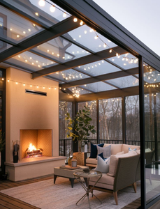 Prima Winter Garden <span class=keywords><strong>Solarium</strong></span> sur pied en aluminium rétractable en verre trempé 4 saisons Sunrooms Maisons en verre - Product Image 3