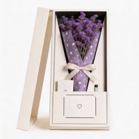 Boîte à fleurs en carton pour la fête des mères, vente en gros, nouveau design, arrangement rectangulaire, boîte cadeau pour fleurs « Je t'aime maman », emballage