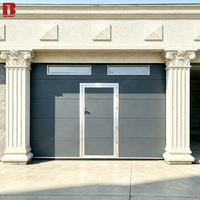 Porte de garage surélevée Bolang, moderne, en acier galvanisé, en métal, rembourrée de mousse, verre trempé personnalisé, réduction du bruit, commande par application, CE