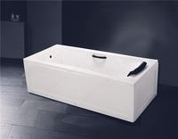 Baignoire acrylique antidérapante de grande taille, cursive de salle de bain, simple, 800X1800mm