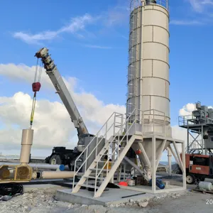 Silos Fabrica SDDOM Fácil Instalação Aço Aparafusadas Tipo 200t Cimento Silo para Engenharia Civil