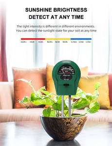 Ev bitkileri toprak testi için 3 In 1 toprak nem Tester ölçer bitki su sayacı - Product Image 2