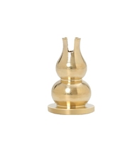 Petit 1.4*2.2cm grande taille 1.6*2.5cm laiton cuivre gourde fil métallique Mini plaque multifonction brûleur d'encens porte-encens