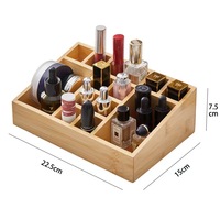 Boîte de rangement cosmétique de bureau, organisateur de maquillage multi-compartiments pour coiffeuse
