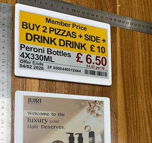 Solución para Minoristas de 10.2 Pulgadas, Etiqueta Electrónica para Estantes de Almacén con Pantalla de Tinta Electrónica de 4 Colores, Inalámbrica, Wifi, Sistema POS ESL Grande - Product Image 1