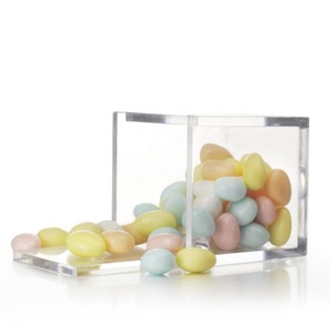 4.5x4.5x4.5cm Clear Plastic Square Cube <strong>Small</strong> Plastic <strong>Storage</strong> <strong>Box</strong> <strong>with</strong> <strong>Lid</strong> Square Clear Containers <strong>Box</strong> for Candy - Product Image 1