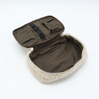Pochette de maquillage en peluche douce, écologique, en fausse fourrure, pochette cosmétique moelleuse avec fermeture éclair, sac de toilette portable pour femmes