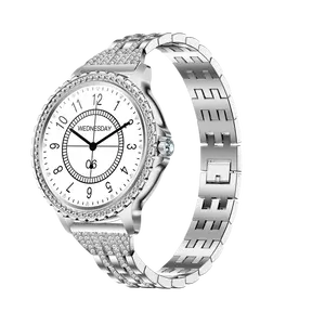 Reloj inteligente i58 a la moda para mujer, resistente al agua, rastreador de actividad física, esfera de respuesta a llamadas, reloj inteligente para Android iOS
